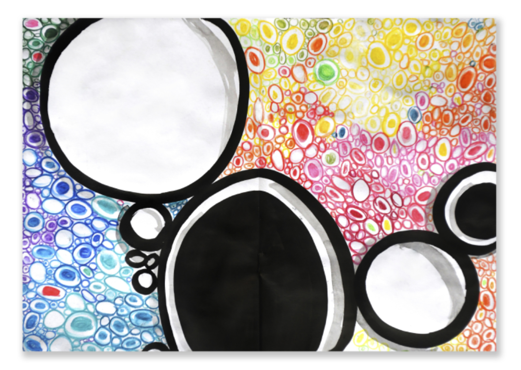 Rhythmos-Técnica: ink and pastel on paper 
Size: 20 x 40 cm
Year: 2024