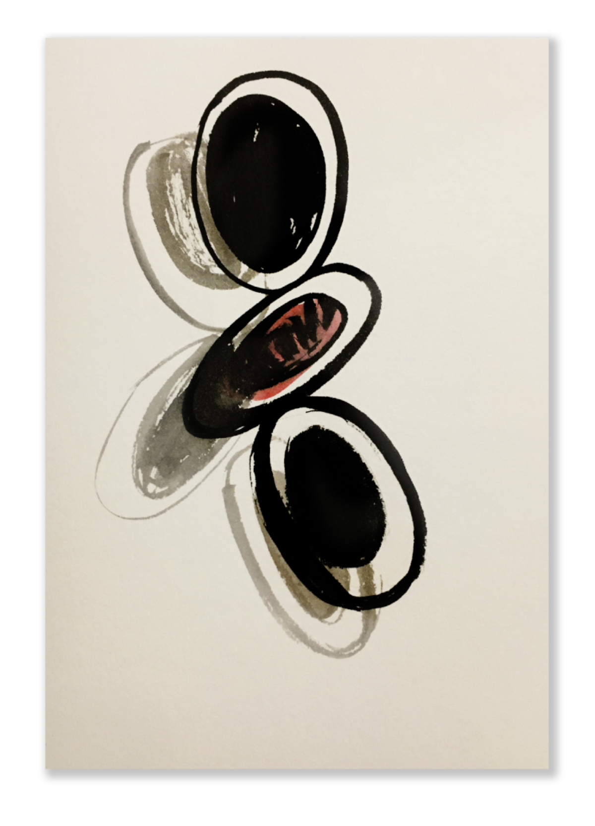 Singularidad-Técnica: ink and pastel on paper 
Size: 10 x 25 cm
Year: 2023